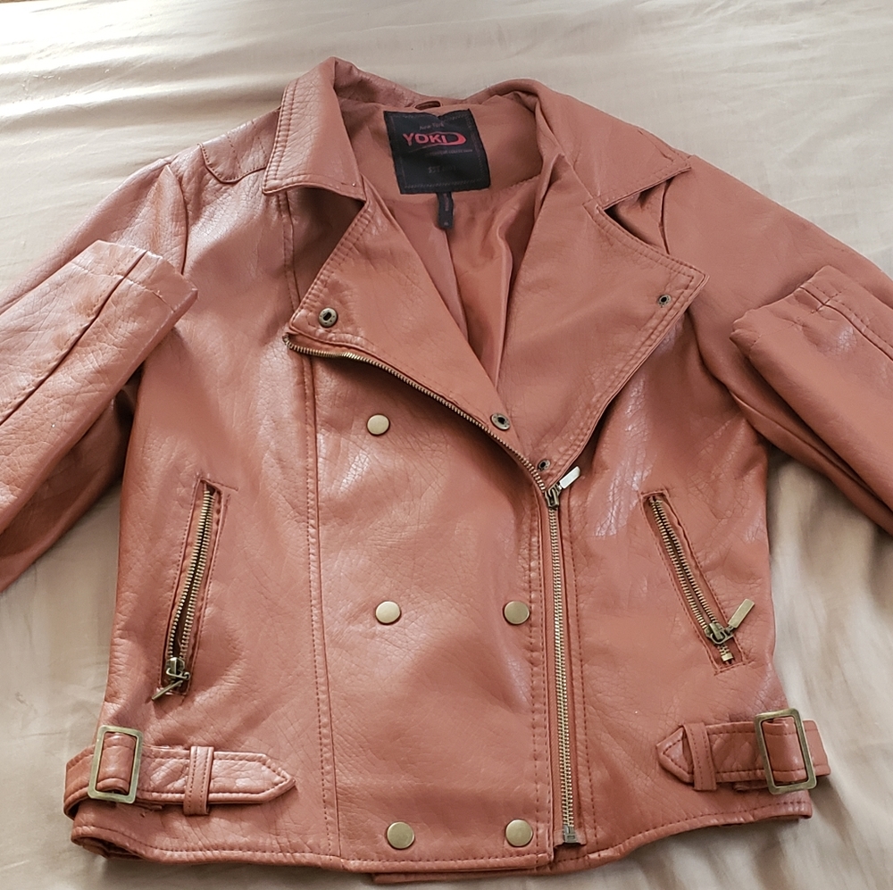 Nice light brown leather jacket